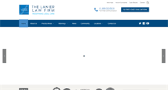 Desktop Screenshot of lanierlawfirm.com